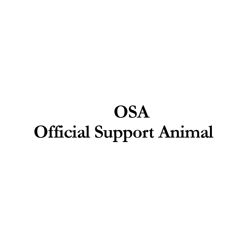 OSA Official Support Animal plain-text logo submission